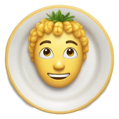 Maïs dans une assiette  sticker