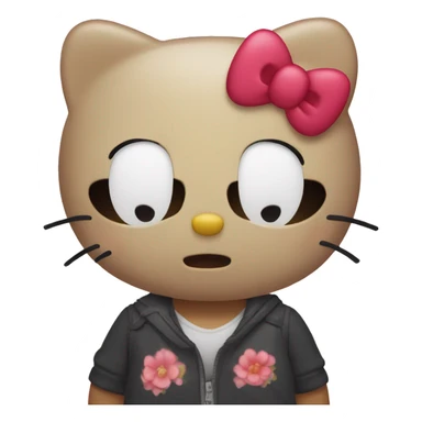 hello kitty llorando sticker
