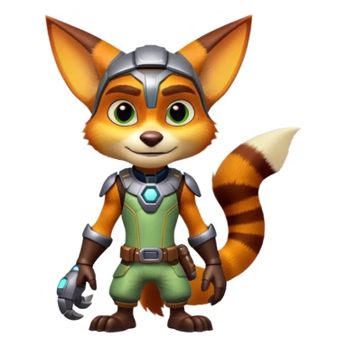 Ratchet and Clank lombax sticker