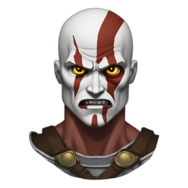 Kratos tranformated in Titan from shingeki no kyojin  sticker