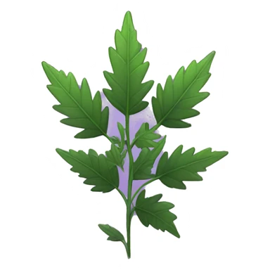 Purple Weed plant  sticker