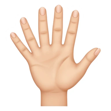 A hand making a L sticker