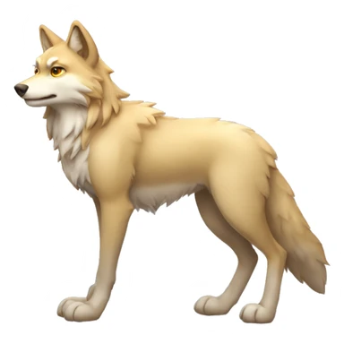 Anthropomorphic Fionbri-Falvie-wolf (full body) sticker