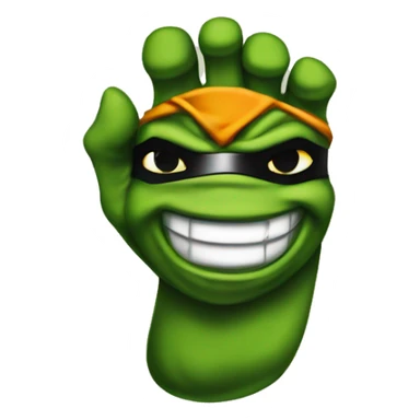 TMNT Foot ninja sign sticker