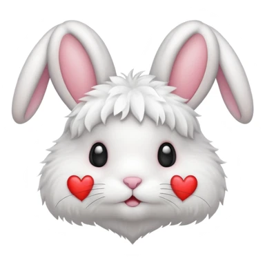 Bunny heart  sticker