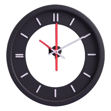 A clock with its hands spinning fast, showing the rapid passage of time. sticker