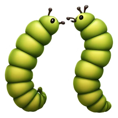 caterpillar cut in half sticker