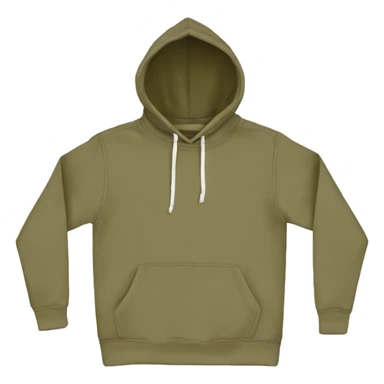 khaki color pullover hoodie no person sticker