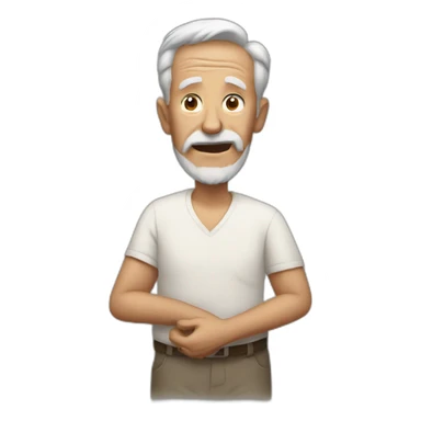 Old man gets heart attack sticker