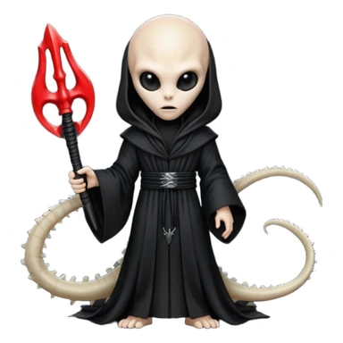 I need an emoji of a xenomorph from the alien franchise in a sith robe sticker
