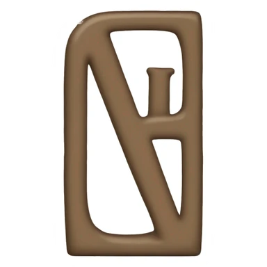 letter H with Square sticker