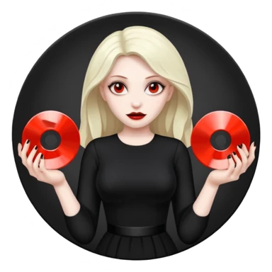 A hellish woman mentioning disks  sticker