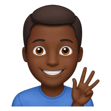 dark skin male emoji sticker