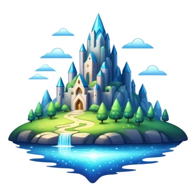  epic mystical mysterious glistening glossy shiny glittery scenery  sticker