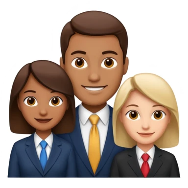 strong team of 3 emoji sticker