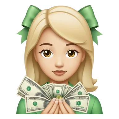 Money bow sticker