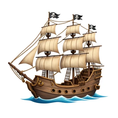 pirate ship sticker