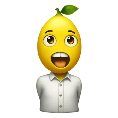 A talking lemon sticker