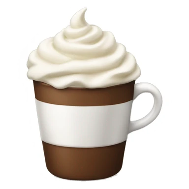 Coffee with whipped cream  sticker