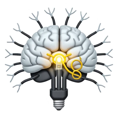 brain nerve signal only one  sticker