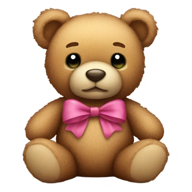 Teddy bear with bow  sticker