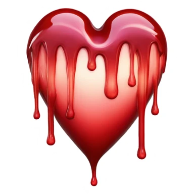 Melting heart sticker