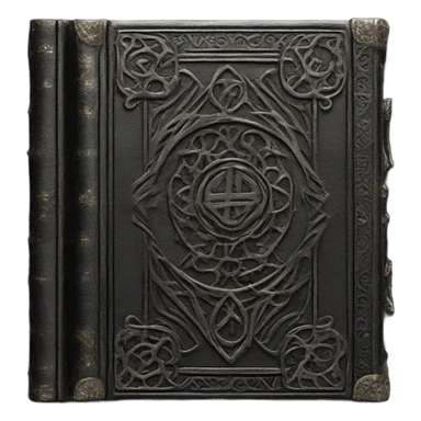 Black old Gothic book sticker