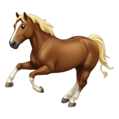 Cheval au galop sticker