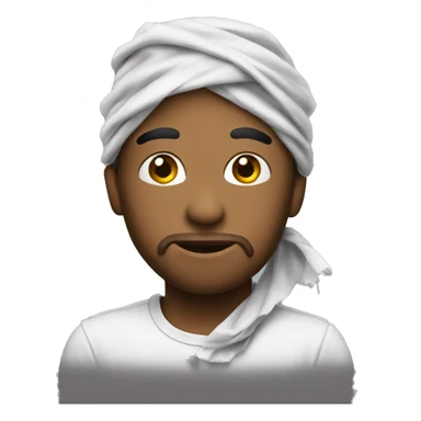 Emoji mit  Bandana sticker