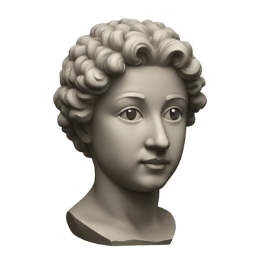 Antique sculpture of Nika sticker