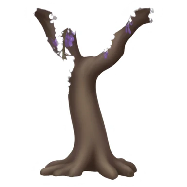 Purple Wisteria tree sticker