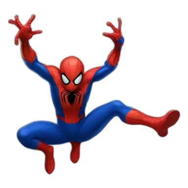 spiderman with web sticker