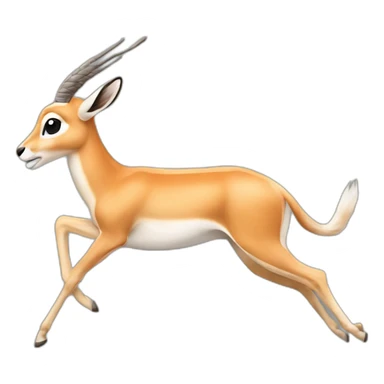 Gazelle Galloping sticker