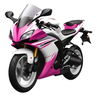 mixed pink and white yamaha-R3 sticker