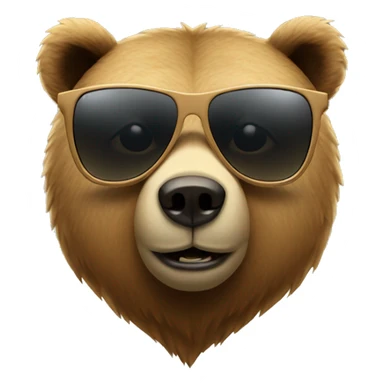 Bear with Sunglasses sticker