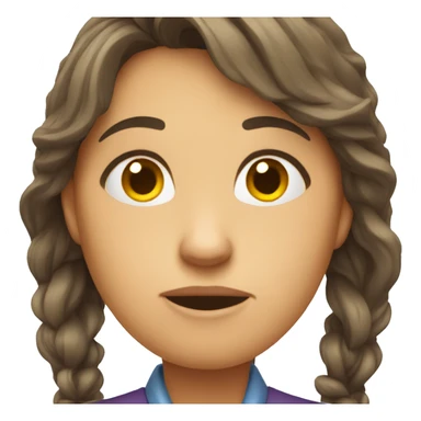 upset female teacher sticker