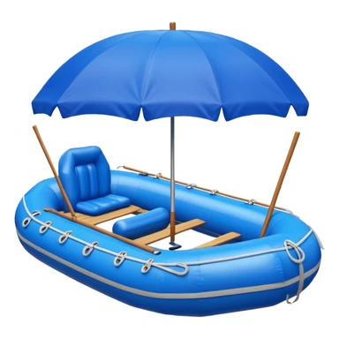 round rafting boat sticker