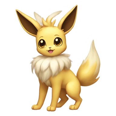Shiny Kawaii Eeveelution-Cute-Pokémon-fusion full body sticker