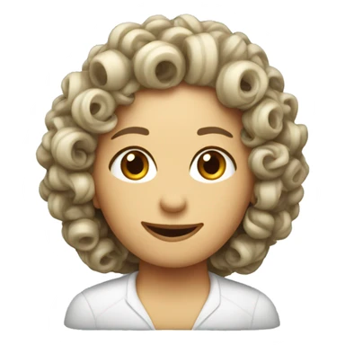 one plastic curler sticker