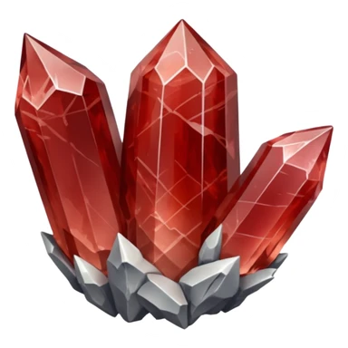 raw quartz crystal red sticker