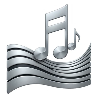 mac os music note metal mute sound sticker