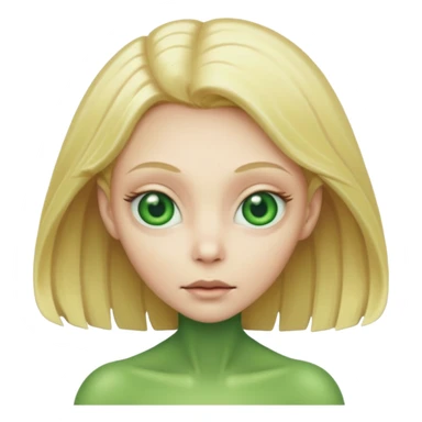 ALIEN WITH BLONDE HAIR sticker