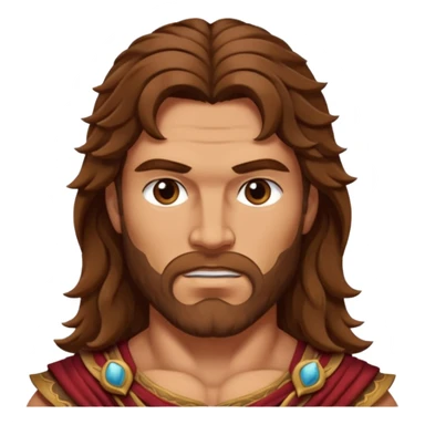 Spartacus with long hair sticker