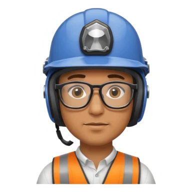man wearing helmet glasses sticker