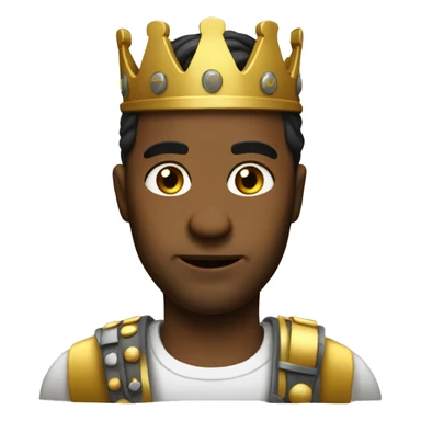 Generate a king Baldwin emoji  sticker