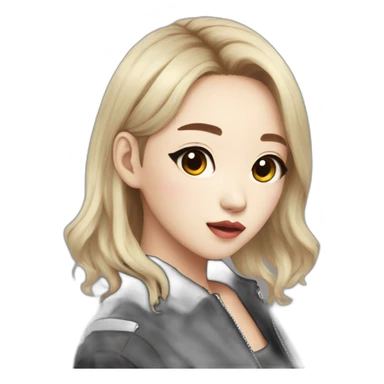 Kpop idol girl sticker