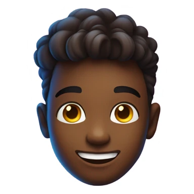 smiling boy in neon lights no wrinkle sticker