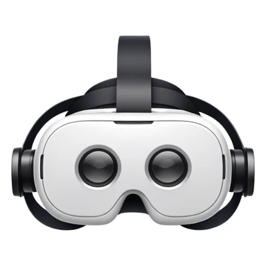 white round vr headset sticker