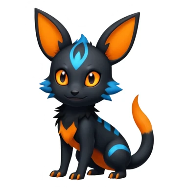 Salandit-Umbreon-Litten-Hybrid (Full body) sticker