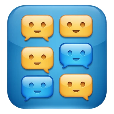 icono de mensjaes sticker